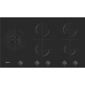 Table de cuisson Gaz - WHIRLPOOL AKT404NB - 3 foyers - 6350W - L59 x P51cm  - Noir - Cdiscount Electroménager