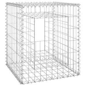 PIERRE - GABION PIERRE RHO - Clôtures | barrières - Poteau à panier de gabion 50x50x60 cm Fer