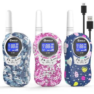 Talkies-walkies Dinosaure Pour Enfants – Portée 1 Km, 3 Canaux, Bracelet Réglable !