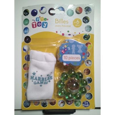 POPLAY Lot de 100 mini billes en verre assorties pour enfants, jeux de marbre, décoration d'intérieur, remplissage de vase de 1,6 cm