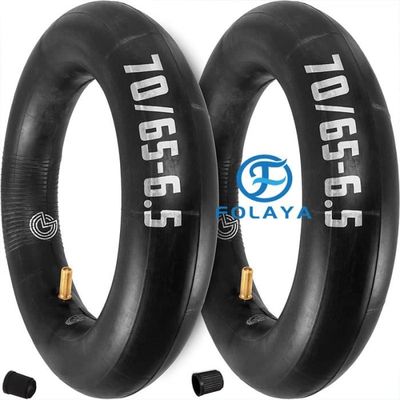 2 Pneus Solides 10x3 Pour Trottinette Électrique – Anticrevaison, Caoutchouc Noir