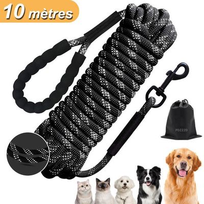 Laisse Rétractable Automatique Pour Chien Jusqu'à 35kg | Longueur 5m, Matériaux ABS Et Nylon, Poignée Ergonomique
