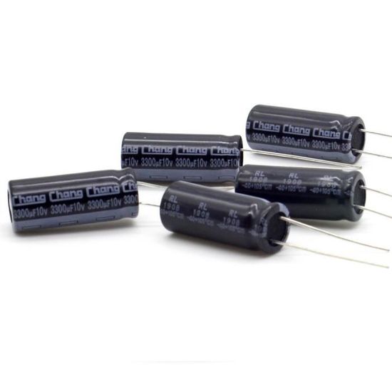 2 PEZZI CONDENSATORE ELETTROLITICO 3300uF 3300 UF 16v 105 12x25mm Passo 5mm Samwha