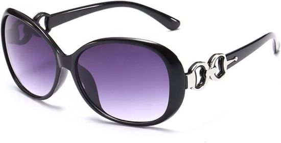 FEISEDY Lunettes De Soleil Femme Polarisées Oversize – Strass Élégants Et Protection UV400