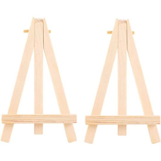 Lot De 60 Mini Chevalets D'affichage En Bois,YSTP Petit Support De Chevalet En Bois, Chevalet