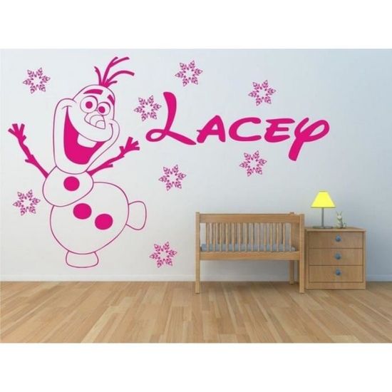 Decoration Loisirs Creatifs Mignon Olaf Bebe Personnalise Enfants Nom Bebe Enfants Chambres Pvc Vinyle Stickers Muraux T181 Achat Vente Stickers Cdiscount