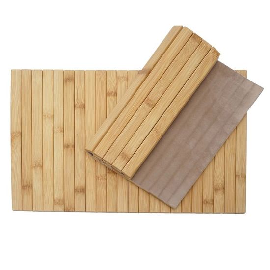 Table D'accoudoir Pour Canapé En Bambou - Plateau Avec Porte-gobelet Et Rangement - Pliable Et Antidérapante