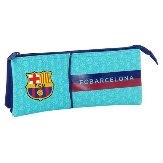 Safta F.C. Barcelona 3D Trousse Double 3D, Trousse Pour Enfant, Idéale Pour Les Enfants D'âge Scolaire, Confortable Et Polyvalente, Qualité Et Résistance, 21 X 6 X 8 Cm