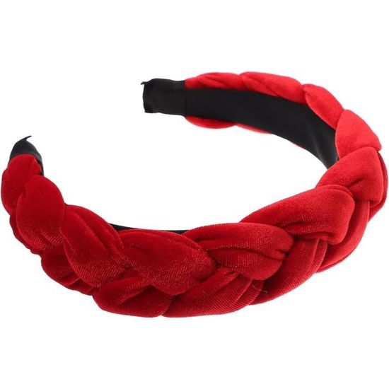 Bandeau Torsadé Cheveux Imprimé 'Petite Japonaise' Rouge - 100% Coton, Neuf Avec étiquettes, Style Décontracté