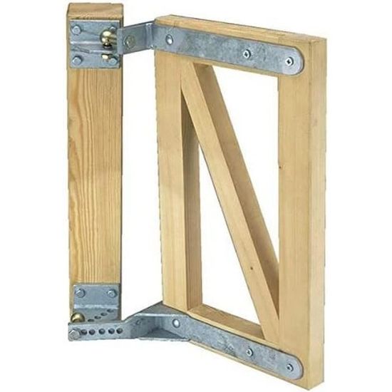Penture De Portail Pour Terrain En Pente – Longueur 700 Mm – Galvanisé à Chaud – Avec Roue De Soutien – Alberts
