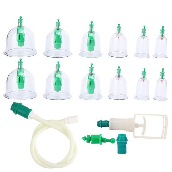 Kit De Ventouses (cupping) Chinoises De Massage - Ensemble De Tasses Pour Le Corps - Neuf Avec Accessoires
