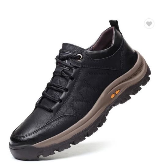 PAMIR Chaussons en peau de mouton pour homme - Pour l'intérieur et l