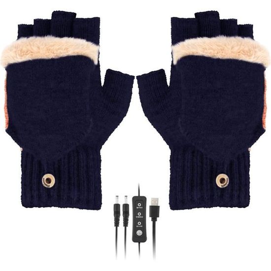 COMBLU Gants chauffants USB pour homme et femme gant chauffant à doigts COMBLU Gants chauffants USB pour homme et femme gant chauffant à doigts