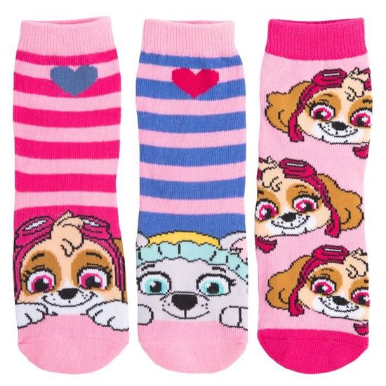 Lot De 6 Chaussettes Enfant Pat' Patrouille En Coton - Taille 19/22, Modèles Assortis Garçon