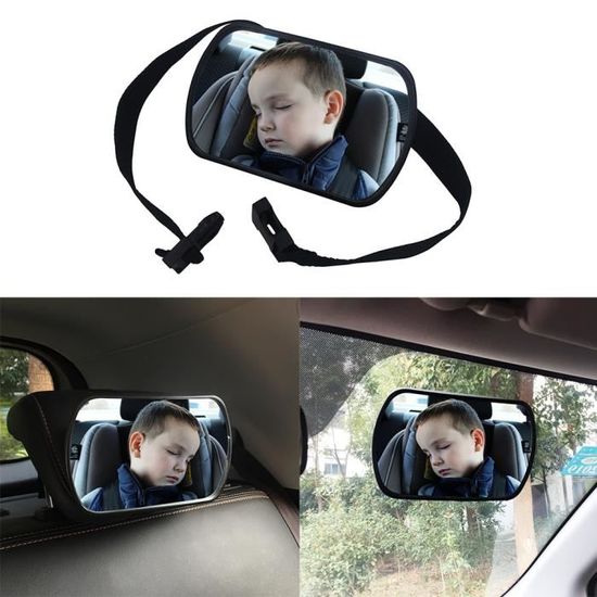 Miroir Voiture Bebe Retroviseur De Surveillance Pour Siege Arriere Rotation 360 Fonction D Inclinaison Miroir Auto Bebe En Securite Cdiscount Auto