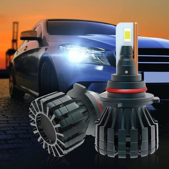 Ampoule LED BA20D Pour Phare Moto - 27 LED 5050, 4300K Blanc Chaud, 6V, 540 Lumens