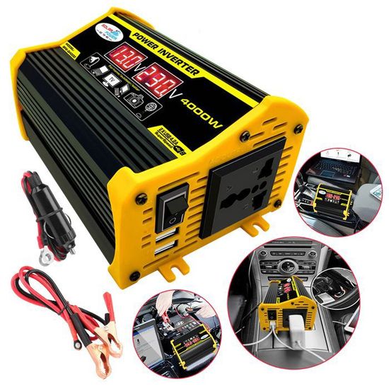 Convertisseur 220v 12v Convertisseur 12v 220v 400w 12V Vers 220V - 2 Ports USB Pour Voiture Et Camping Onduleur Pur Sinus 400W Alimentation Portable Voiture Prise USB Convertisseur 220v 12v Convertisseur 12v 220v 400w 12V Vers 220V - 2 Ports USB Pour Voiture Et Camping Onduleur Pur Sinus 400W Alimentation Portable Voiture Prise USB