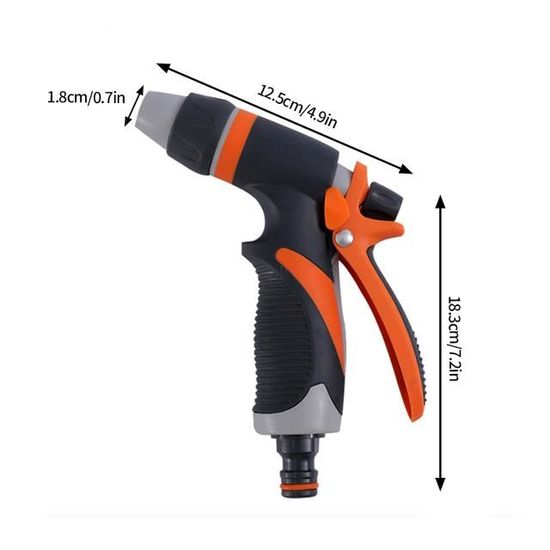 Tuyau D'arrosage Pistolet Spary Buse De Pulvérisation En Métal Robuste