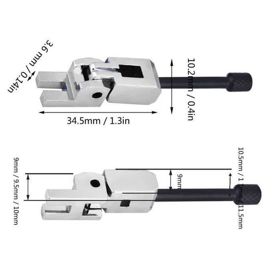 6 Selles De Chevalet Pour Guitare électrique - Alliage Zinc, 3 Hauteurs Différentes (kit Réglage) - 6