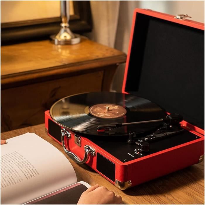 TOURNE DISQUE VINTAGE stéréo rouge Audio Sonic Capri des années 70 ancien EUR 75,00 - FR