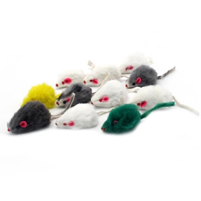 Jouet En Fausse Souris Pour Chat 5 Pieces Lot Avec Son En Vraie Fourrure De Lapin Jouet Pour Chat Rat Colore 2 66cefb1 Cdiscount
