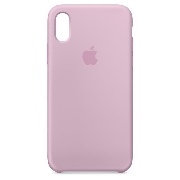 Coque en silicone pour iPhone X - Rose des sables