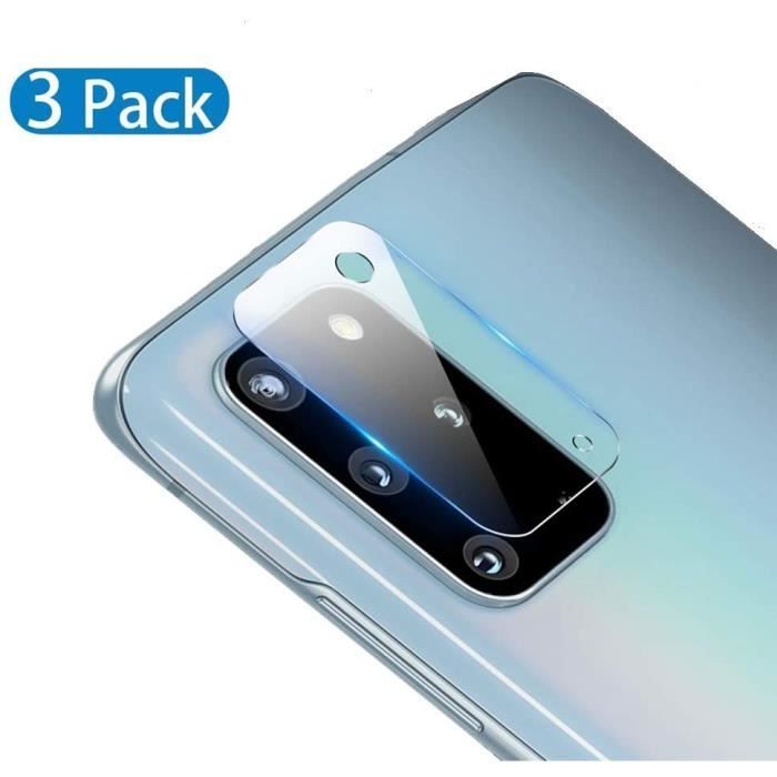 Films de protection d'écran pour appareils photo QULLOO Verre Trempé pour Samsung Galaxy S20 Plus Caméra Arrière Protect 18100