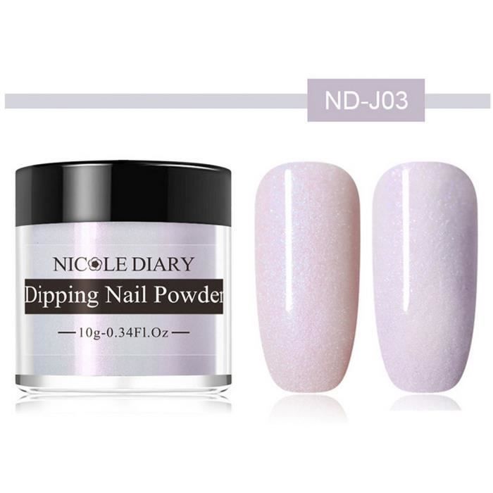 vernis à ongle Dip Powder Nails Glitter 9 Color sans lampe Cure Natural yiyi4507