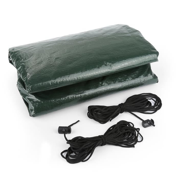 Housse de protection large pour table de jardin 180*82*135cm Vert