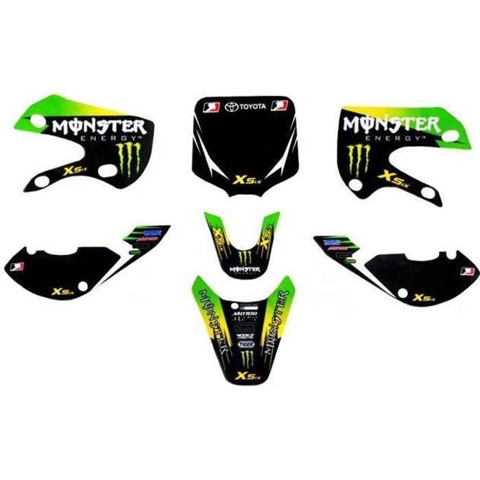 Kit déco MONSTER ENERGY - Type KLX110 - Dirt Bike