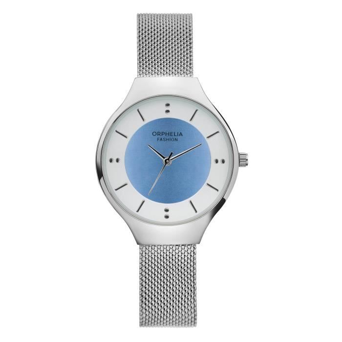 Orphelia Fashion - Montre Femmes - Quartz - Analogique - Bracelet en Acier inoxydable - Argent - OF714803