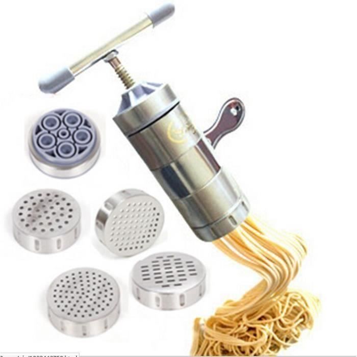 inox fabricant de nouilles en acier avec 5 modèles manuels nouilles presse pâtes outils de cuisine machine légumes fruits ju Ma10780