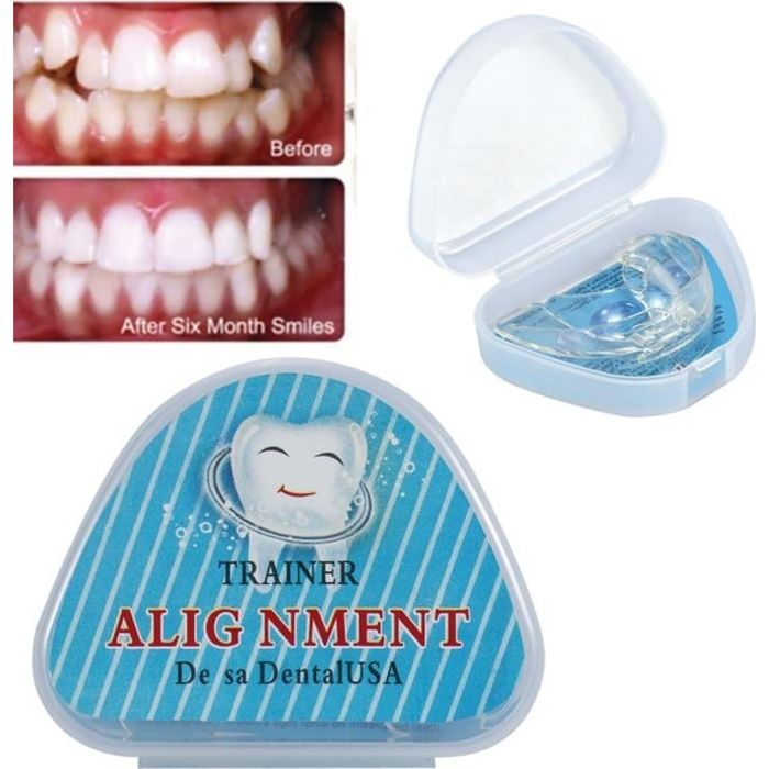 Gouttière d’Alignement Dentaire en Silicone Orthodontie - Correcteur de Contention Orthodontique - Transparent HB011 -JUN
