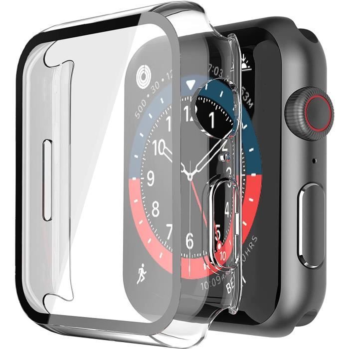 Coque pour Apple Watch Series SE/Series 6/Series 5/Series 4 44mm Blackview Anti-Rayures Couverture Totale PC Protecteur Transparent