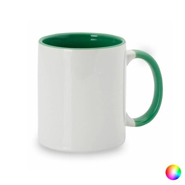 Mug en céramique bicolore (350 ml) - Tasse à café et thé Couleur - Orange