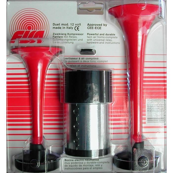 AVERTISSEUR 2 TROMPES 12V