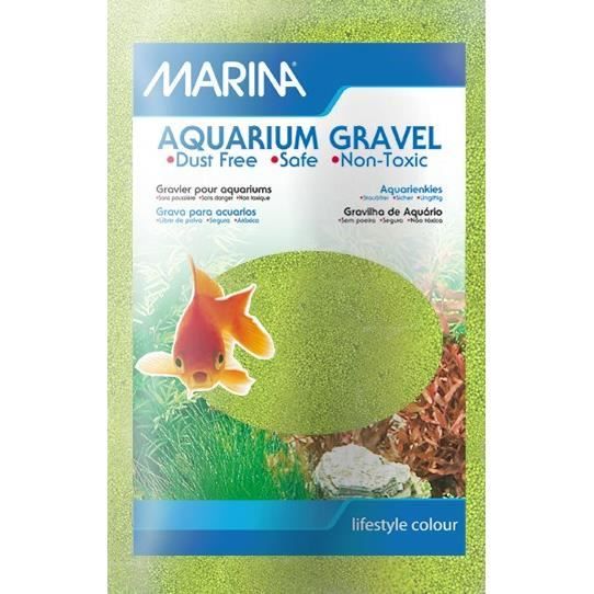 MARINA Sable microbille - 1 kg - Vert anis - Pour aquarium