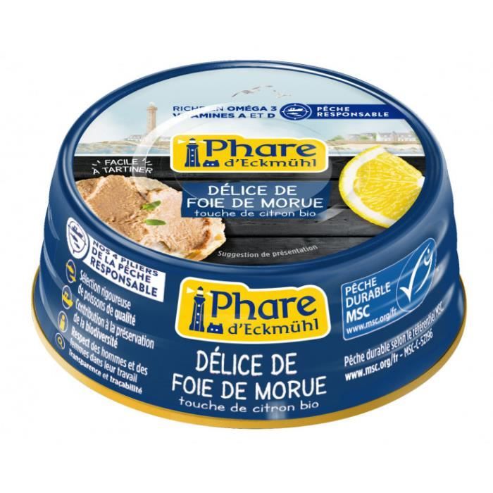 Nos courses Bio - Délice foie de morue 90gr