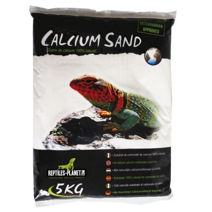 Litière Sable de Calcium pour terrarium Sand Sahara Cream 5kg REPTILES-PLANET