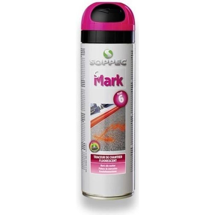 TRACEUR DE CHANTIER FLUORESCENT S MARK 500 ML ORANGE FLUO