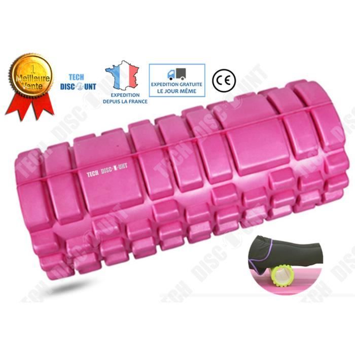 TD® colonne de yoga rouleau de fitness massage musculation gymnastique soulage douleur dos muscles relaxation pilates douleur dure