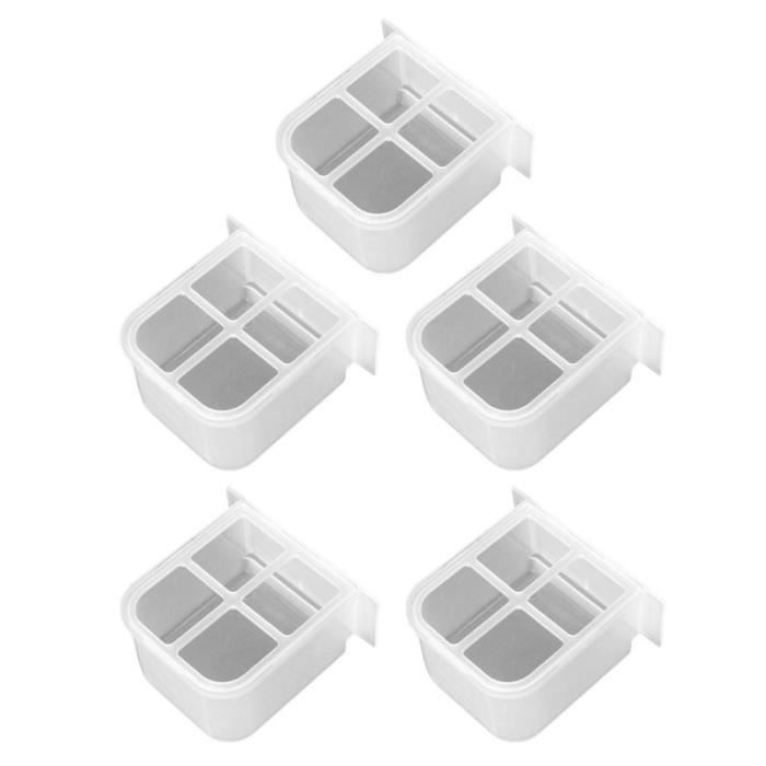 5 pièces mangeoire automatique pour oiseaux boîte de nourriture pour anti-éclaboussures d'alimentation durable MANGEOIRE - TREMIE