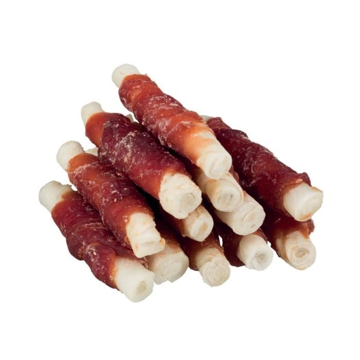 Rouleaux à mâcher denta fun au canard - 17 cm, 3 pcs-140 g