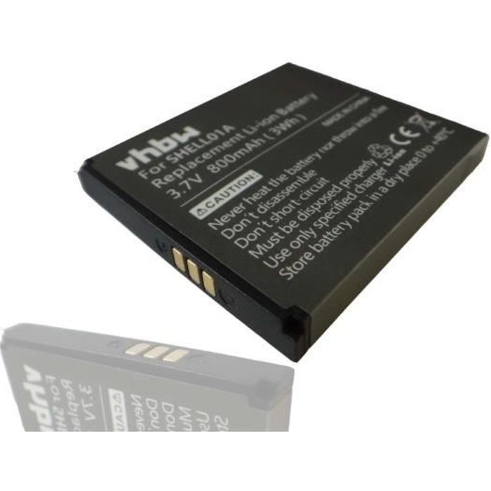 vhbw Li-Ion batterie 800mAh pour téléphone portable Doro PhoneEasy 409, 410 GSM, 410GSM, 605, 605 GSM, 605GSM, 610, 612 GSM