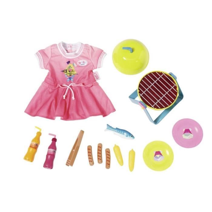 Zapf Creation 824733 BABY born Play & Fun - Jeu amusant Barbecue Set