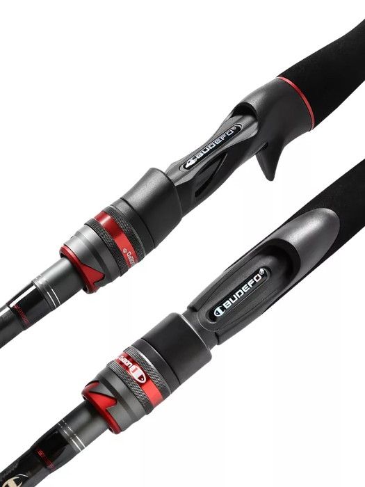 Canne à Pêche Jigging/Casting 6'3" Carbone - Puissance 80-200g, Idéale Mer