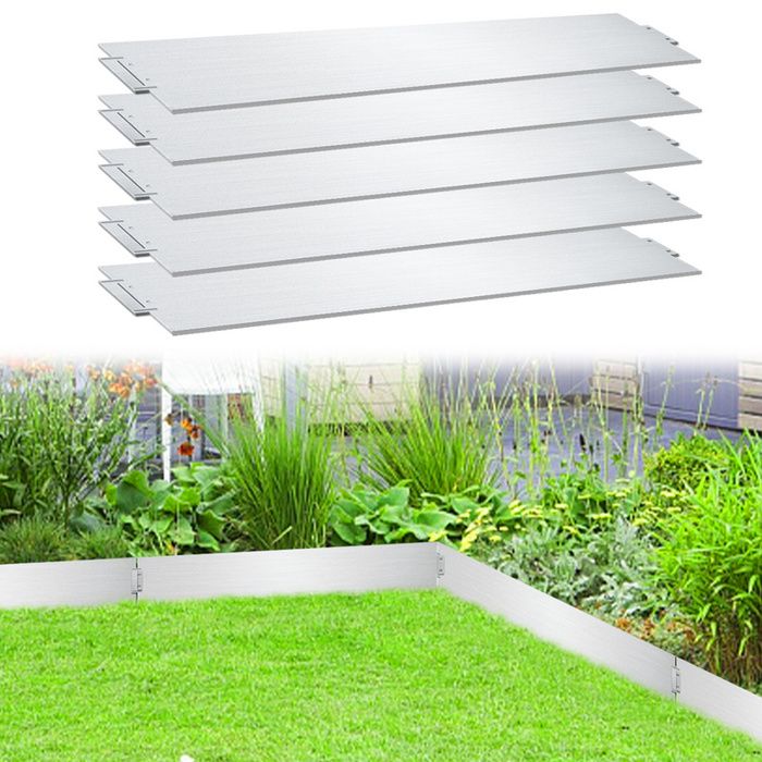 Bordure De Pelouse Noire 50m - Hauteur 12.5cm, Plastique PE Souple, Pour Délimiter Jardins Et Allées