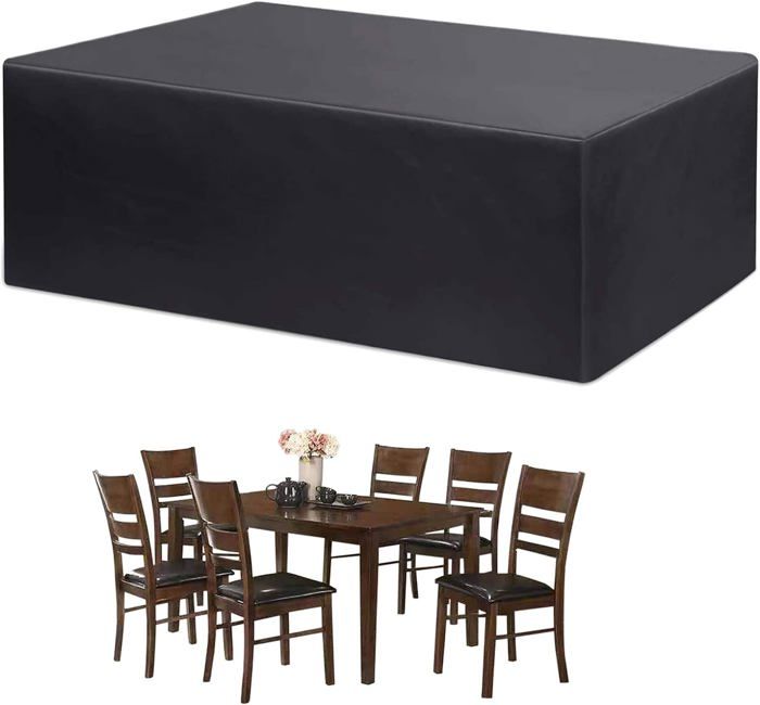 Housse de protection pour meubles de jardin - PZCC - 180 x 120 x 74 cm - Imperméable - Résistante - Oxford 420D