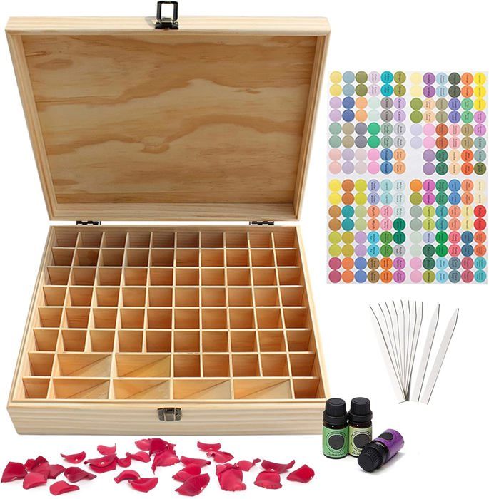 CHSEEA 30 Trous Boîte Huile Essentielle Aromathérapie Présentoir à