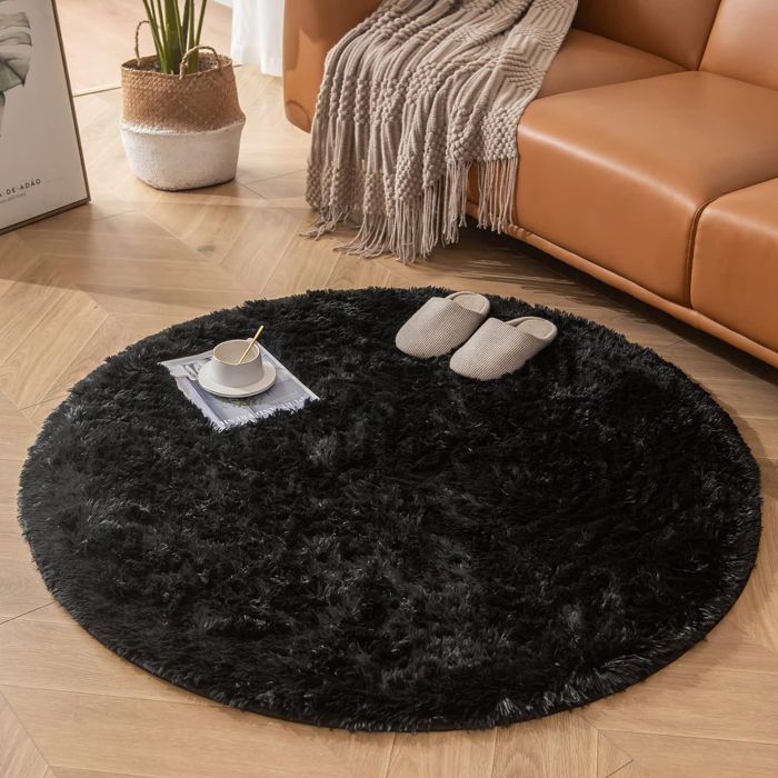 Tapis Rond De Décoration De Noël, Tapis De Noël, Diamètre 120 Cm